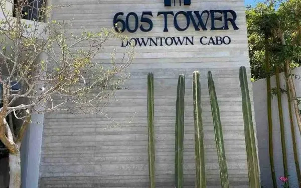 605 Tower Downtown Cabo — property entrance or community view; confirm your exact unit