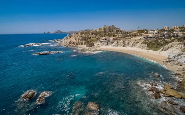 Cabo Bello coastline and residential community