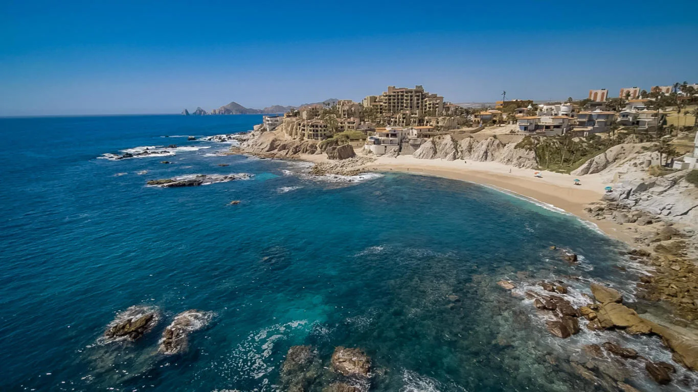 Cabo Bello coastline and residential community