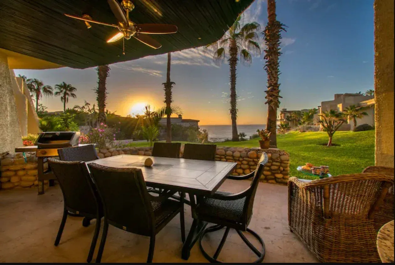 Terrace shown on the property manager’s Casa del Pescador page at Misiones del Cabo